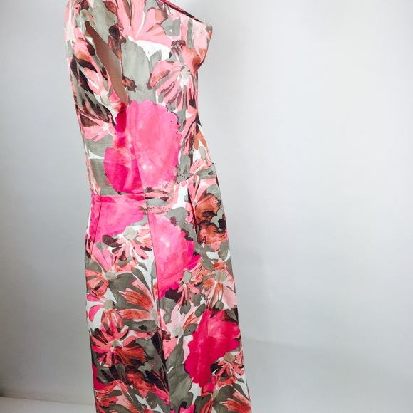 Banana Republic Mad Men Sheath dress Floral M - Picture 5 of 6